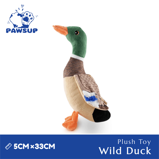 Wildlife Toy | Wild Duck | Plush Squeaky Dog Toy