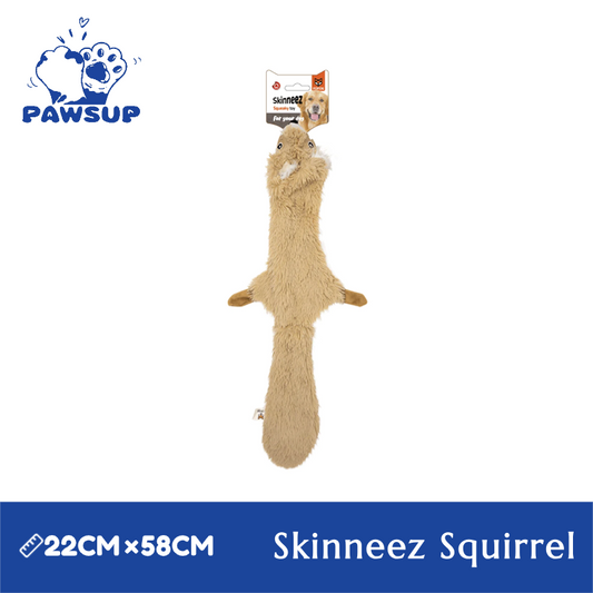 Wildlife Toy | Squirrel | Skinneez Stuffless Crinkle Dog Toy