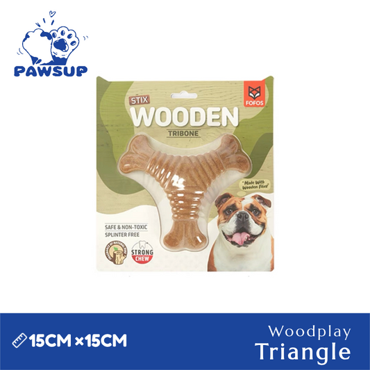 Stix Wooden Triangle | Dog Chew Toy | Massages Gums | Cleans Teeth