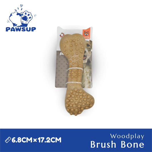 Stix Wooden Brush Bone | Dog Chew Toy | Massages Gums | Cleans Teeth