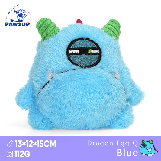 Dragon Egg Q - Blue | Dog Toys with Spiky Dog Balls
