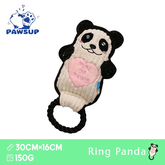 Handle Animals Panda | Plush Handle Rope Pull Toy | Dog Toy