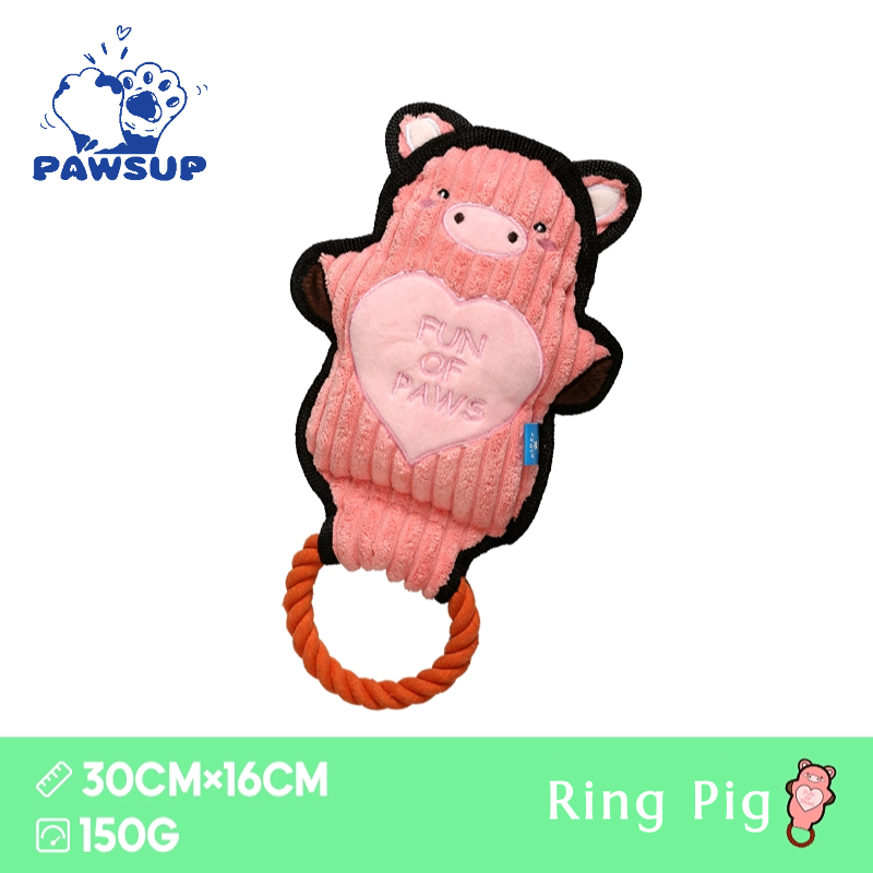 Handle Animals Pig | Plush Handle Rope Pull Toy | Dog Toy