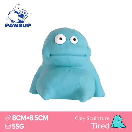 Alien Family | Clay Sculpture Tired | Dog Toy