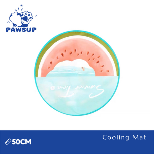 Summer Time Cooling Mat - Watermelon Beach
