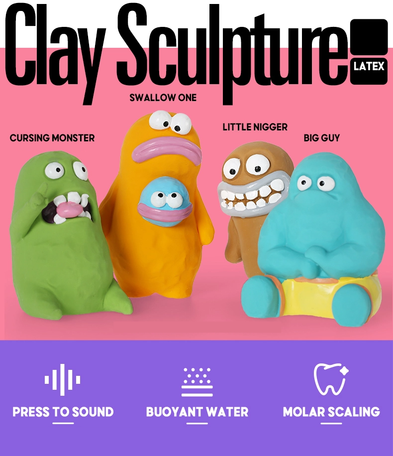 Alien Family | Clay Sculpture Thumb | Dog Toy