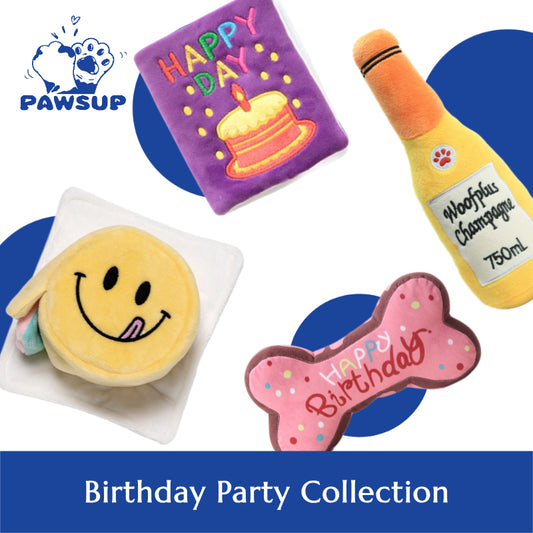 Birthday Party Dog Toy Collection