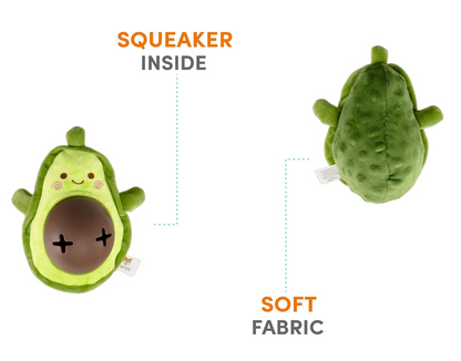 Veggie Lover | Cute Avocado | Treat Squeaky Dog Toy