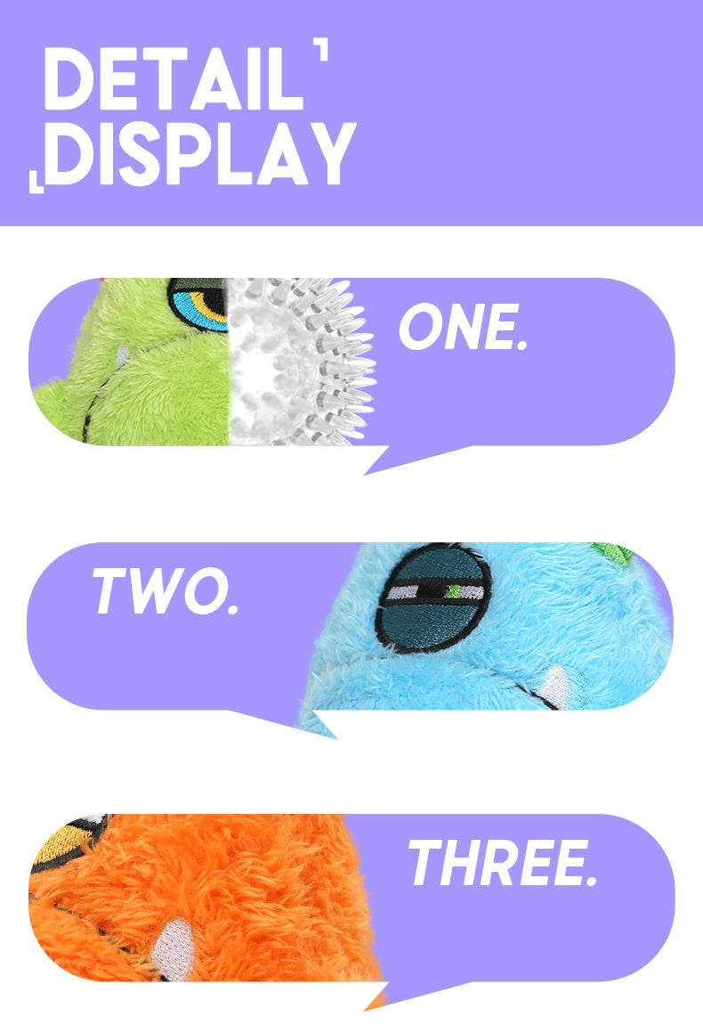 Dragon Egg Q - Blue | Dog Toys with Spiky Dog Balls