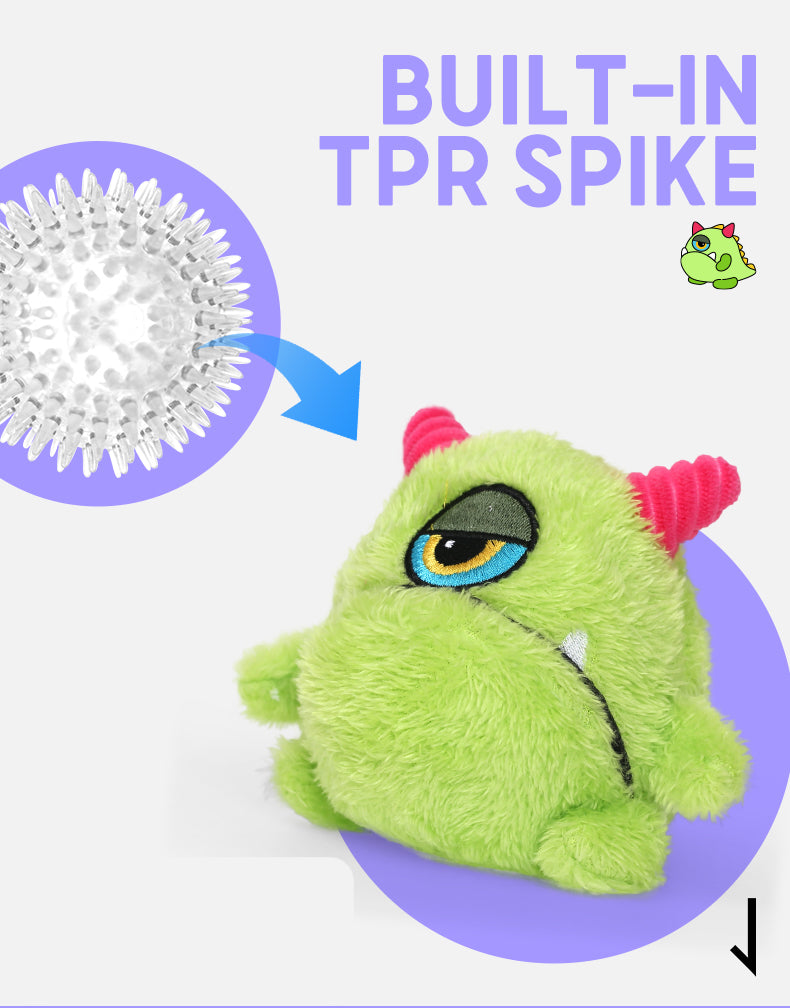 Dragon Egg Q - Green | Dog Toys with Spiky Dog Balls