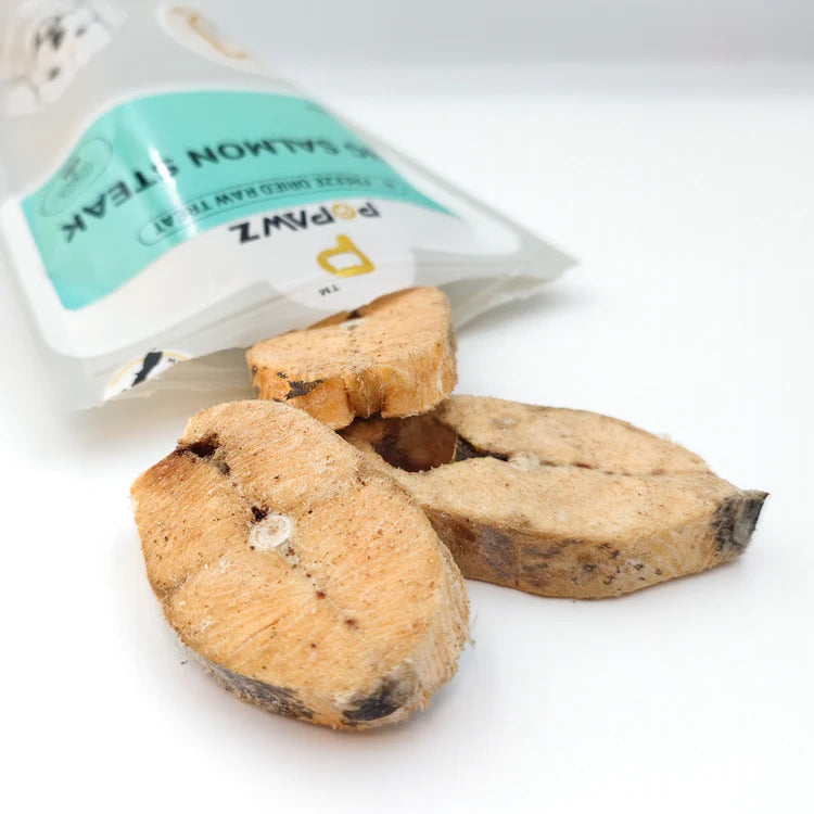 POPAWZ Freeze Dried King Salmon Steak 80g