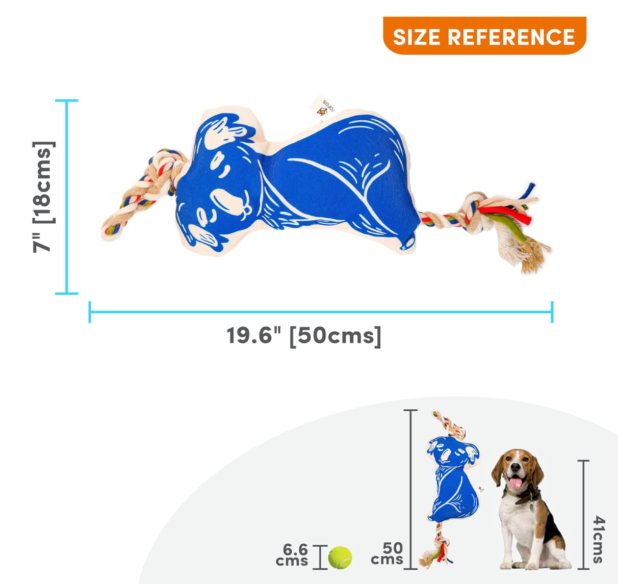 Flossy Rope Koala | Dog Rope Toy | Flosses Teeth