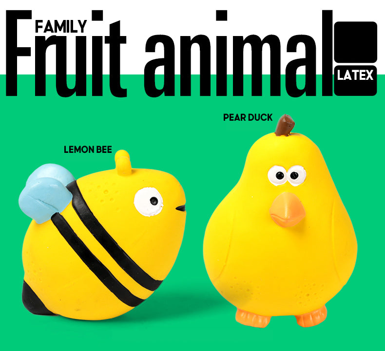 Fruit Animals Dog Toy Collection