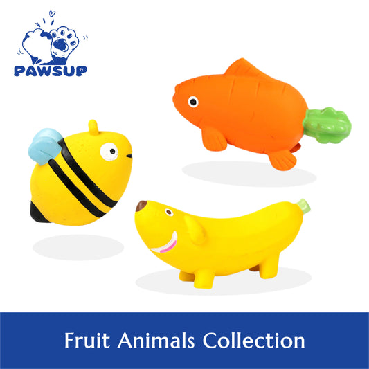 Fruit Animals Dog Toy Collection