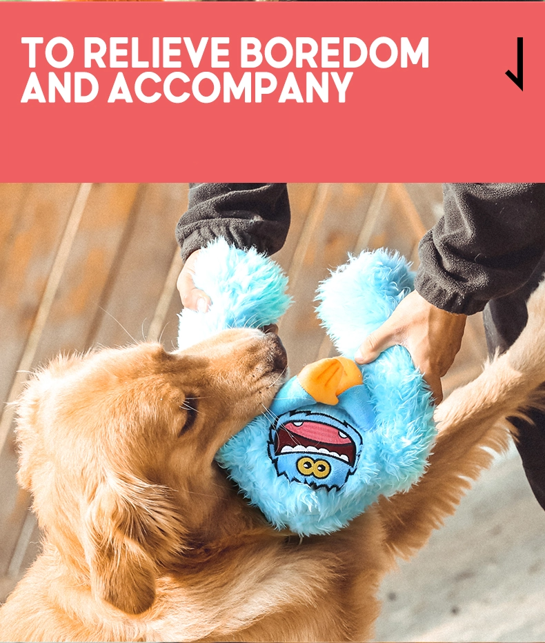 Monster | Long Legged Monster Orange | Plush Toy with Squeaky Ball Inside