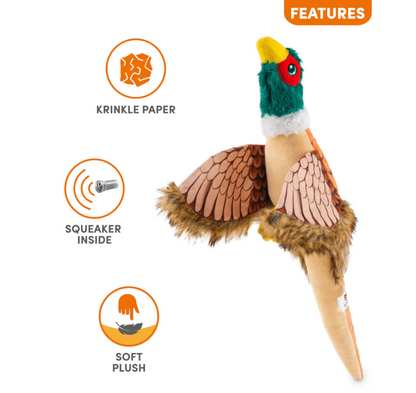 Wildlife Toy | Pheasant | Plush Squeaky Dog Toy