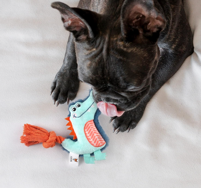 Puppy Teething Toy | Alligator Plush Squeaky | Plush Dog Toy