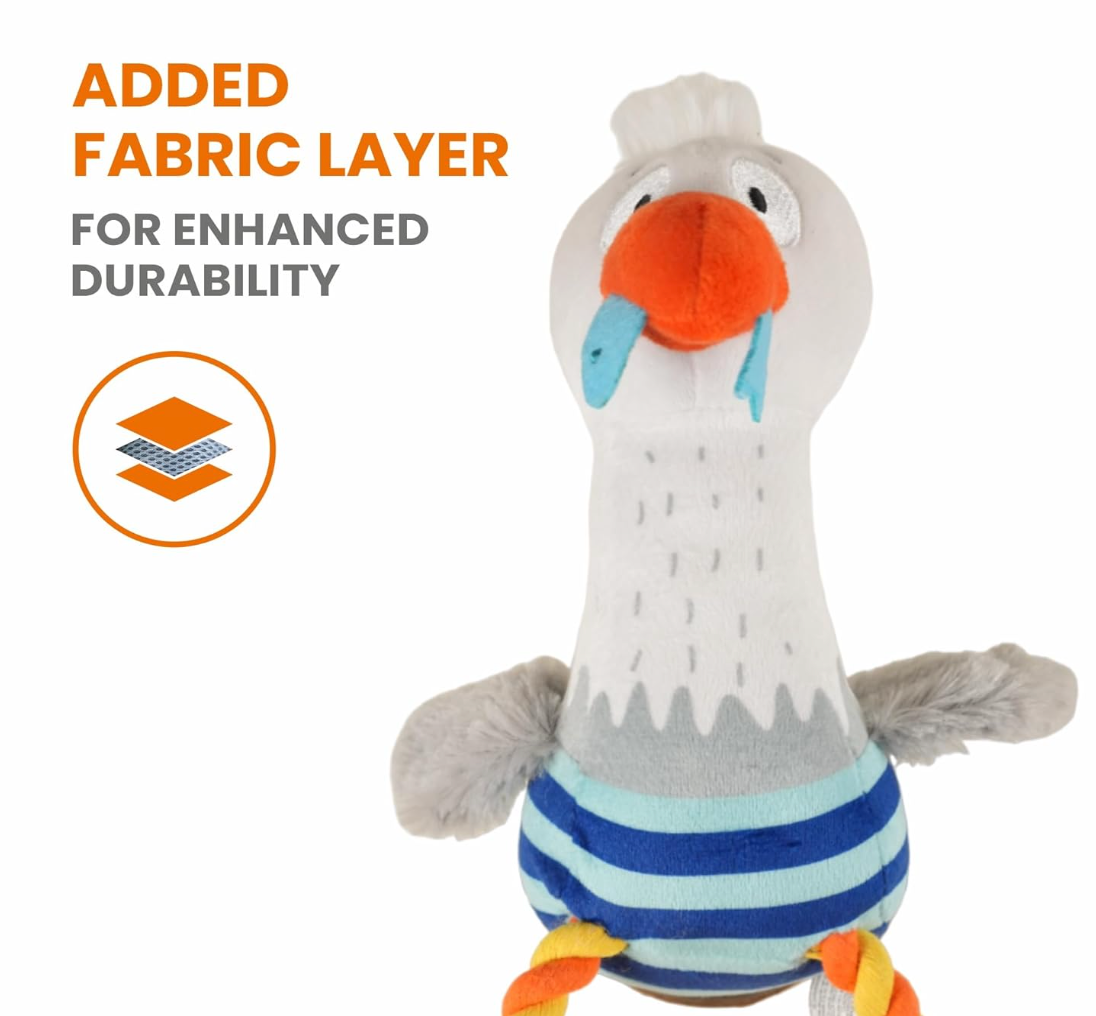 Sealife Sea Mew | Plush Dog Toy | Squeaker Inside