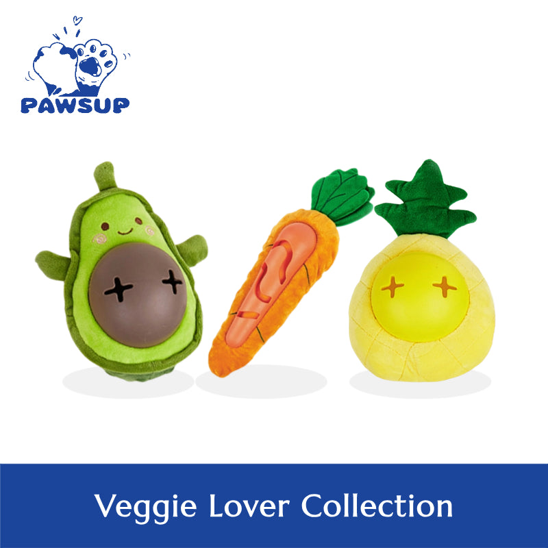 Veggie Lover Dog Toy Collection