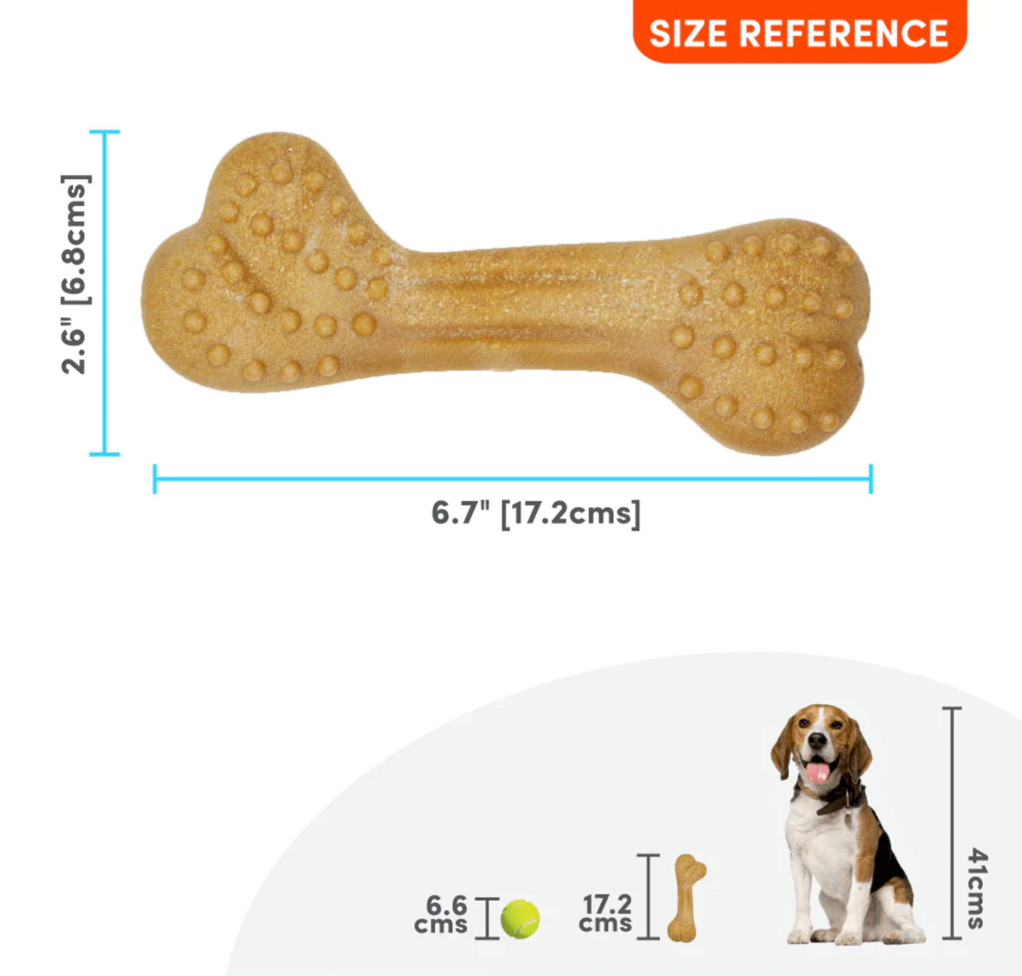 Stix Wooden Brush Bone | Dog Chew Toy | Massages Gums | Cleans Teeth