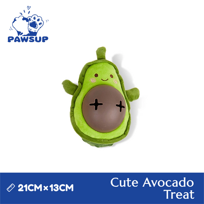 Veggie Lover | Cute Avocado | Treat Squeaky Dog Toy