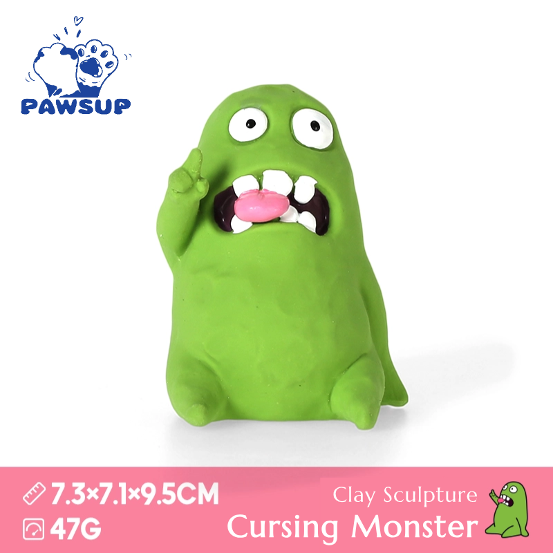 Alien Family | Clay Sculpture Cursing Monster | Dog Toy