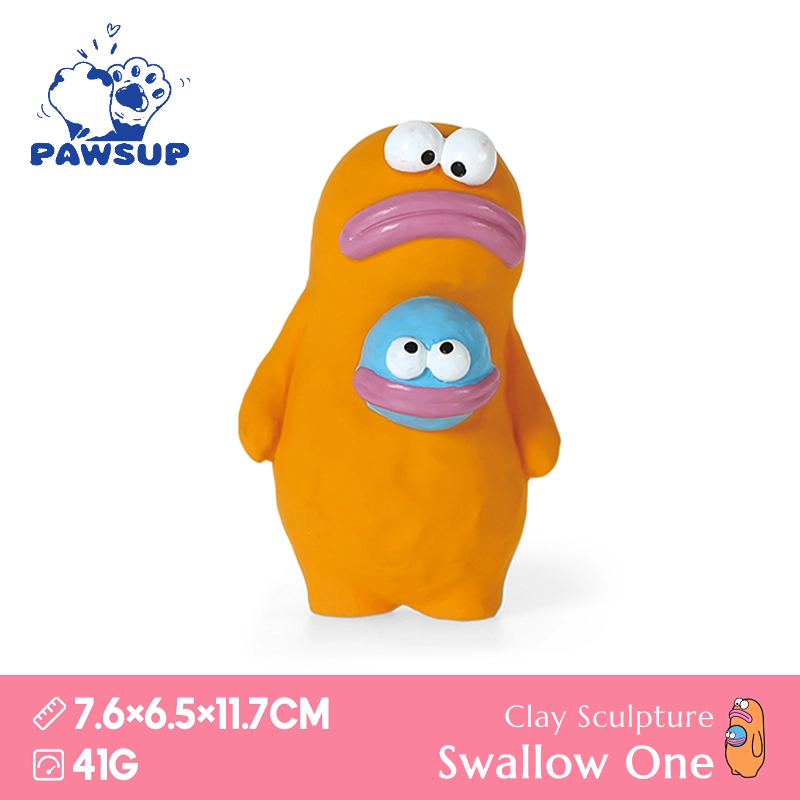 Alien Family | Clay Sculpture Swallow One | Dog Toy