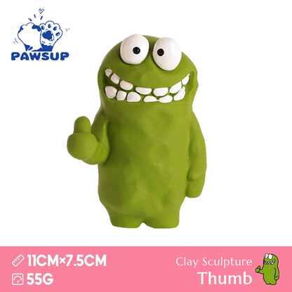 Alien Family | Clay Sculpture Thumb | Dog Toy