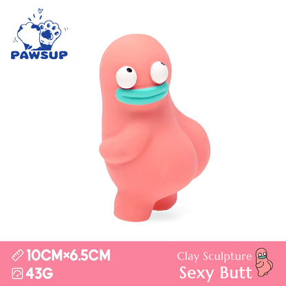 Alien Family | Clay Sculpture Sexy Butt | Dog Toy