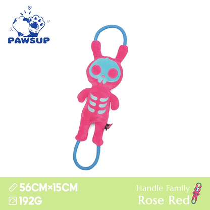 Handle Family Skeleton Rabbit Rope Grey | Dog Toy