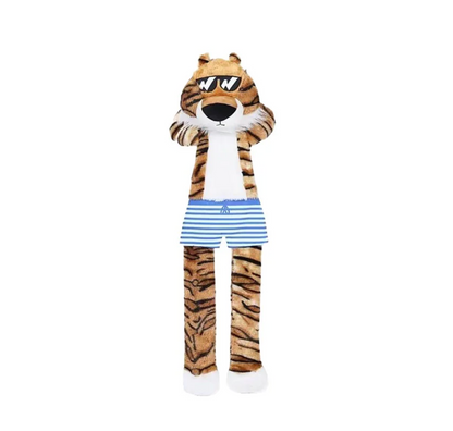 Jumbo Skinnez Tiger | Plush Crinkle Dog Toy | Dog Chew Toy