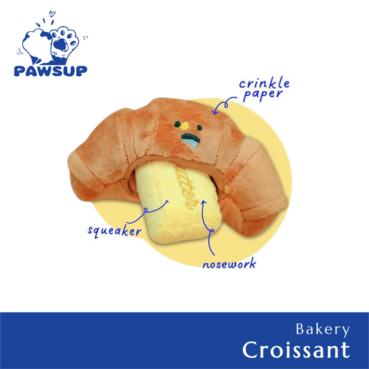 Croissant | Bakery Cafe Dog Toy Collection