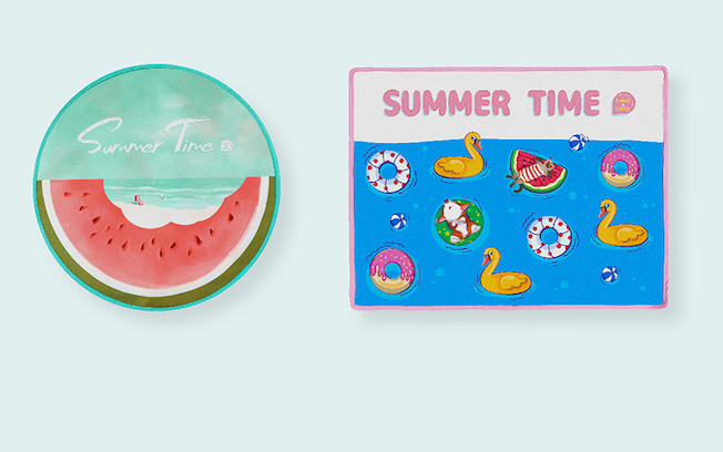 Summer Time Cooling Mat - Watermelon Beach