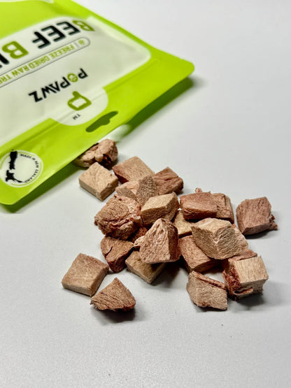 POPAWZ Freeze Dried Beef Bites 50g