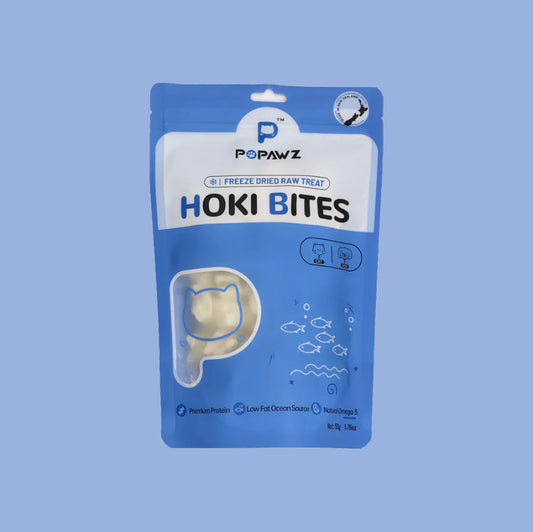 POPAWZ Freeze Dried Hoki Bites 50g