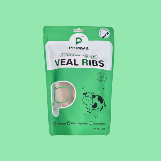 POPAWZ Freeze Dried Veal Ribs 80g