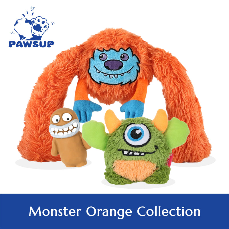 Monster Dog Toy Orange Collection