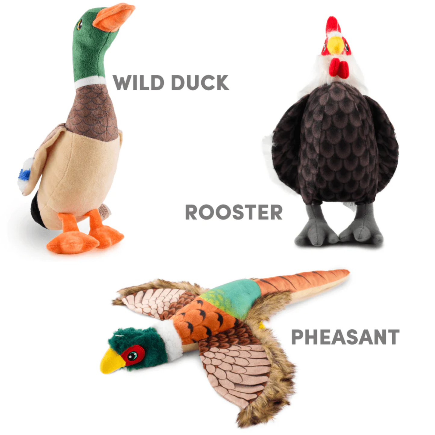 Wildlife Toy | Pheasant | Plush Squeaky Dog Toy