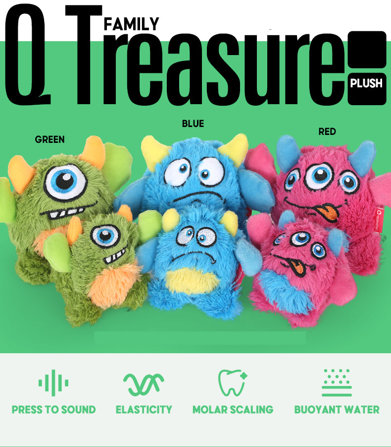 Q Treasure Monster Dog Toy Collection (Large)