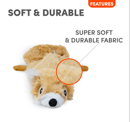 Wildlife Toy | Squirrel | Skinneez Stuffless Crinkle Dog Toy