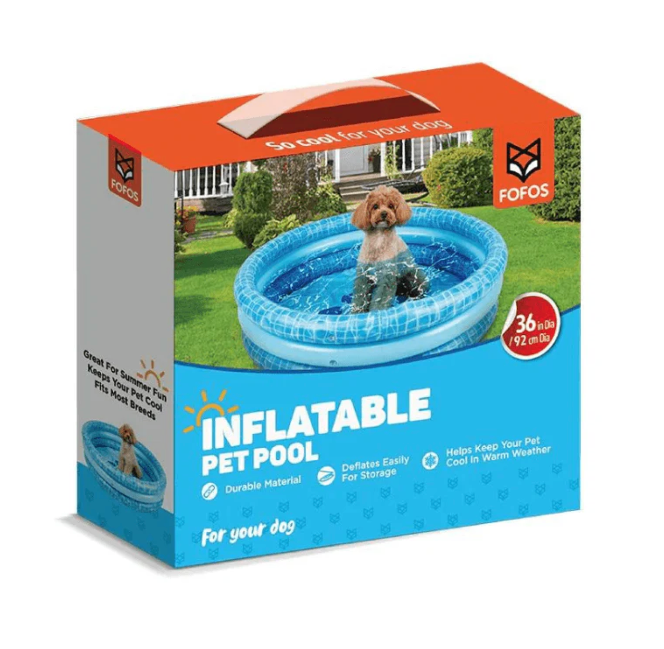 Inflatable Swimming Pet Pool 100cmx26cm