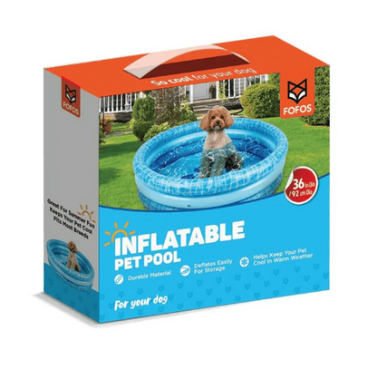 Inflatable Swimming Pet Pool 100cmx26cm