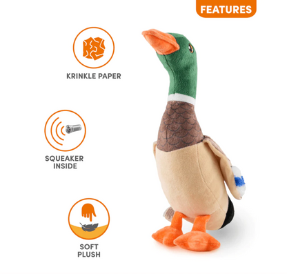 Wildlife Toy | Wild Duck | Plush Squeaky Dog Toy