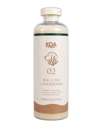KOA Pet Wellness Set Marine Mud Shampoo & Silk Coat Conditioner 500ml